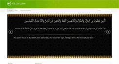 Desktop Screenshot of followquran.com