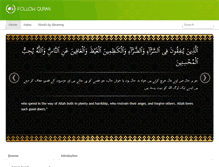 Tablet Screenshot of followquran.com